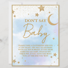 Sage kein Baby Shower Game