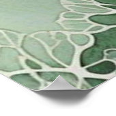 Sage Lace Lichen Abstrakt - Bio modern Poster (Ecke)