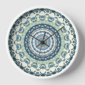 Sage Lavender Mandala Uhr (Vorderseite)