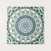 Sage Lavender Mandala Wandteppich (Vorderseite (Horizontal))