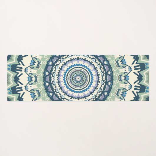 Sage Lavender Mandala Yogamatte (Rückseite (Horizontal))