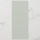 Sage Leaf Motif Erntedank Abendessen Wohnung 4 Gan Menükarte (Rückseite)