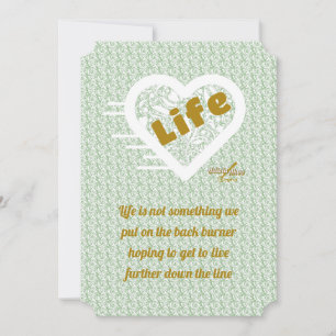 Sage Life Note Card von Adiela Akoo Feiertagskarte