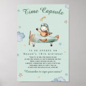 Sage Little Aviator Time Capsule Milestone Poster (Vorne)