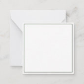 Sage Magnolia Personalisierte Note Card Mitteilungskarte (Rückseite)