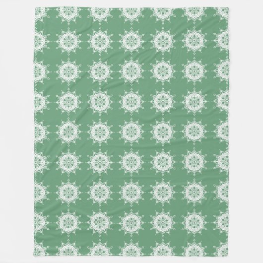 Sage Mandala Fleecedecke (Vorderseite)
