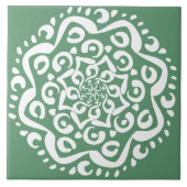 Sage Mandala Fliese (Vorderseite)