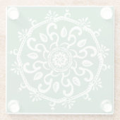 Sage Mandala Glasuntersetzer (Rückseite)