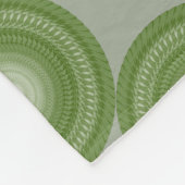 Säge Mandala in Stammes- Fleecedecke (Ecke)