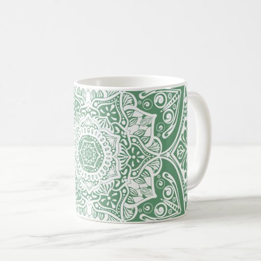 Sage Mandala Kaffeetasse (VorderseiteRechts)