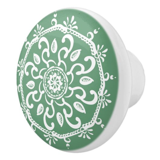 Sage Mandala Keramikknauf (Rechts)