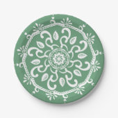 Sage Mandala Pappteller (Vorderseite)