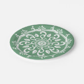 Sage Mandala Pappteller (Schrägansicht)