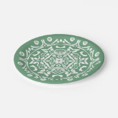 Sage Mandala Pappteller (Schrägansicht)