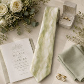 Sage Marble Wasserfarbe Krawatte