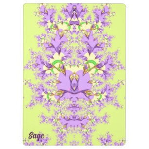 SAGE ~ Mauve, Gelb und Grün Klemmbrett