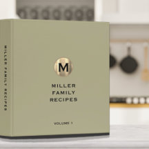 Sage Metallic Gold Monogram Family Rezept