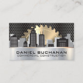 Säge | Metallic Grill | City Skyline Visitenkarte (Vorderseite)