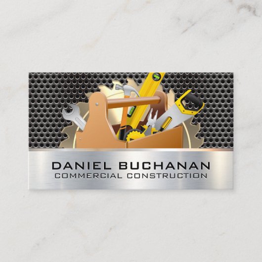 Säge | Metallic Grill | Toolbox Visitenkarte (Vorderseite)