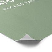 Sage Minimalistisch Script Brautparty Favoriten Poster (Ecke)
