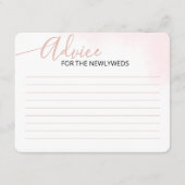 Sage Minimalistisches Script Brautparty Advice Car Begleitkarte (Vorderseite)