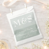 Sage Modern Script Gastgeschenk Hochzeit Bag Geschenktütchen (Ausgeschnitten)