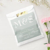 Sage Modern Script Gastgeschenk Hochzeit Bag Geschenktütchen (Versiegelt)