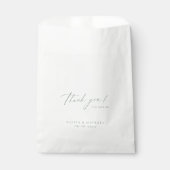 Sage moderne Dankeschön Drehtasche Gastgeschenk Ho Geschenktütchen (Vorderseite)