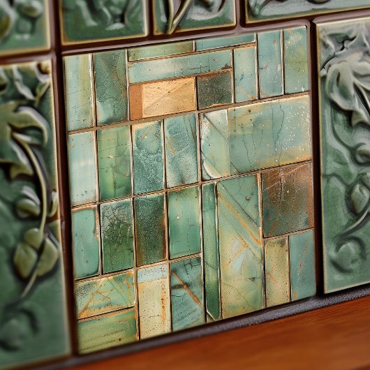 Sage Mosaik Artistry Keramik Tile Fliese