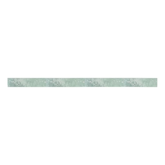 Sage Mottling & Splash Grosgrain Ribbon Ripsband (Vorderseite)