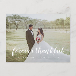 Sage Multi Foto Handschrift Danke Hochzeit Postkarte