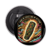 Sage My Space and My Attitude Smudging Cleansing A Flaschenöffner (Vorderseite)