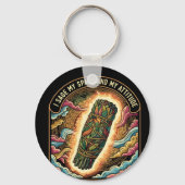 Sage My Space and My Attitude Smudging Cleansing A Schlüsselanhänger (Rückseite)