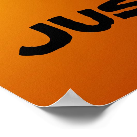 "SAGE NEIN!!!" POSTER (Ecke)