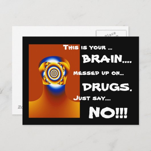 "SAGE NEIN!!!" POSTKARTE (Vorne/Hinten)