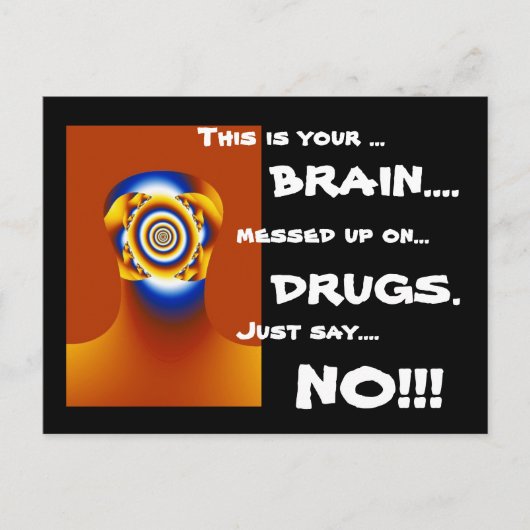 "SAGE NEIN!!!" POSTKARTE (Vorderseite)