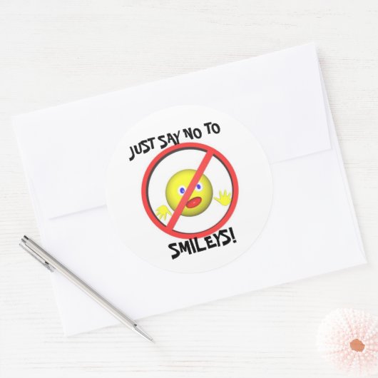 SAGE NEIN ZU RUNDER AUFKLEBER (Umschlag)