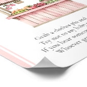 Sage nicht, Baby Bauern Market Baby Shower Game Poster (Ecke)