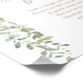 Sage nicht Baby Blue Balloon Baby Shower Poster (Ecke)