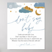 Sage nicht Baby Game Twinkle Star Baby Shower Boy Poster (Vorne)