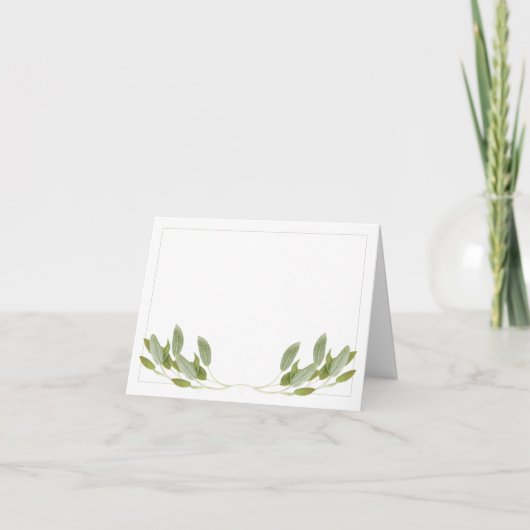 SAGE Note Card/Horizontal Karte (Vorderseite)