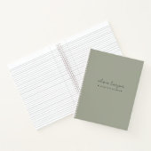 Sage Olive Green Letters to Daughter Journal Notizblock (Innenseite)