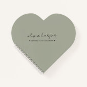 Sage Olive Green Letters to My Daughter Memory Notizblock (Vorderseite)