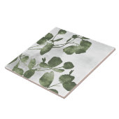 Sage Olive Green Painterly Botanical Art 02 Fliese (Seite)