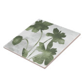Sage Olive Green Painterly Botanical Art 07 Fliese (Seite)