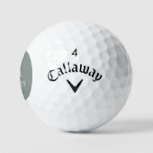 Sage Olive Green Wedding Personalisiert Golfball (Logo)