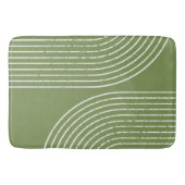 Sage Olive Minimalistisch Bath Matts Badematte (Vorderseite)
