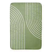 Sage Olive Minimalistisch Bath Matts Badematte (Vorderseite Vertikal)