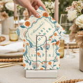 Sage Orange Botanical Baby Shower Serviette