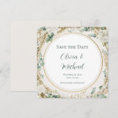 Sage Pampas Grass Save the Date | Personalisierbar (Vorne/Hinten)